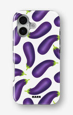 iPhone 16 Plus Tough Case – Eggplant Pattern - View 1