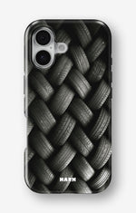 iPhone 16 Plus Tough Case – Tires Wall - View 1