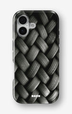 iPhone 16 Plus Tough Case – Tires Wall - View 1