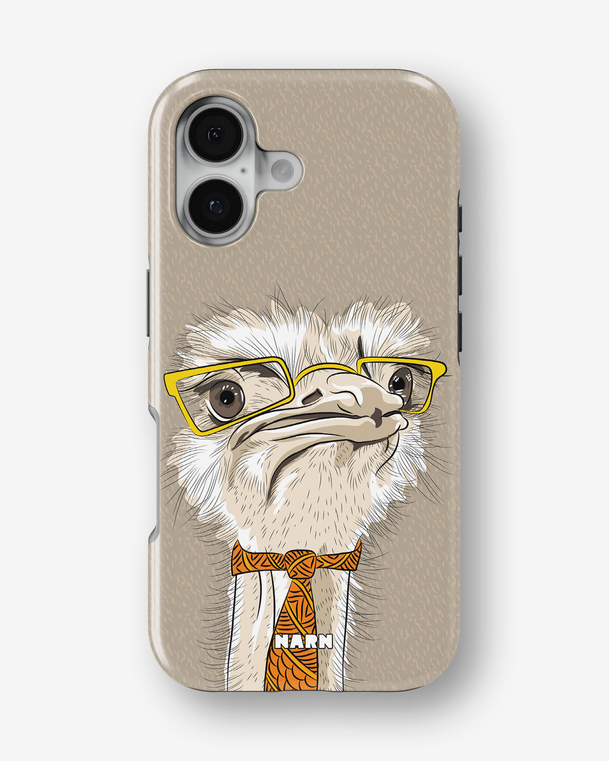 iPhone 16 Plus Tough Case – Hipster Ostrich - View 1