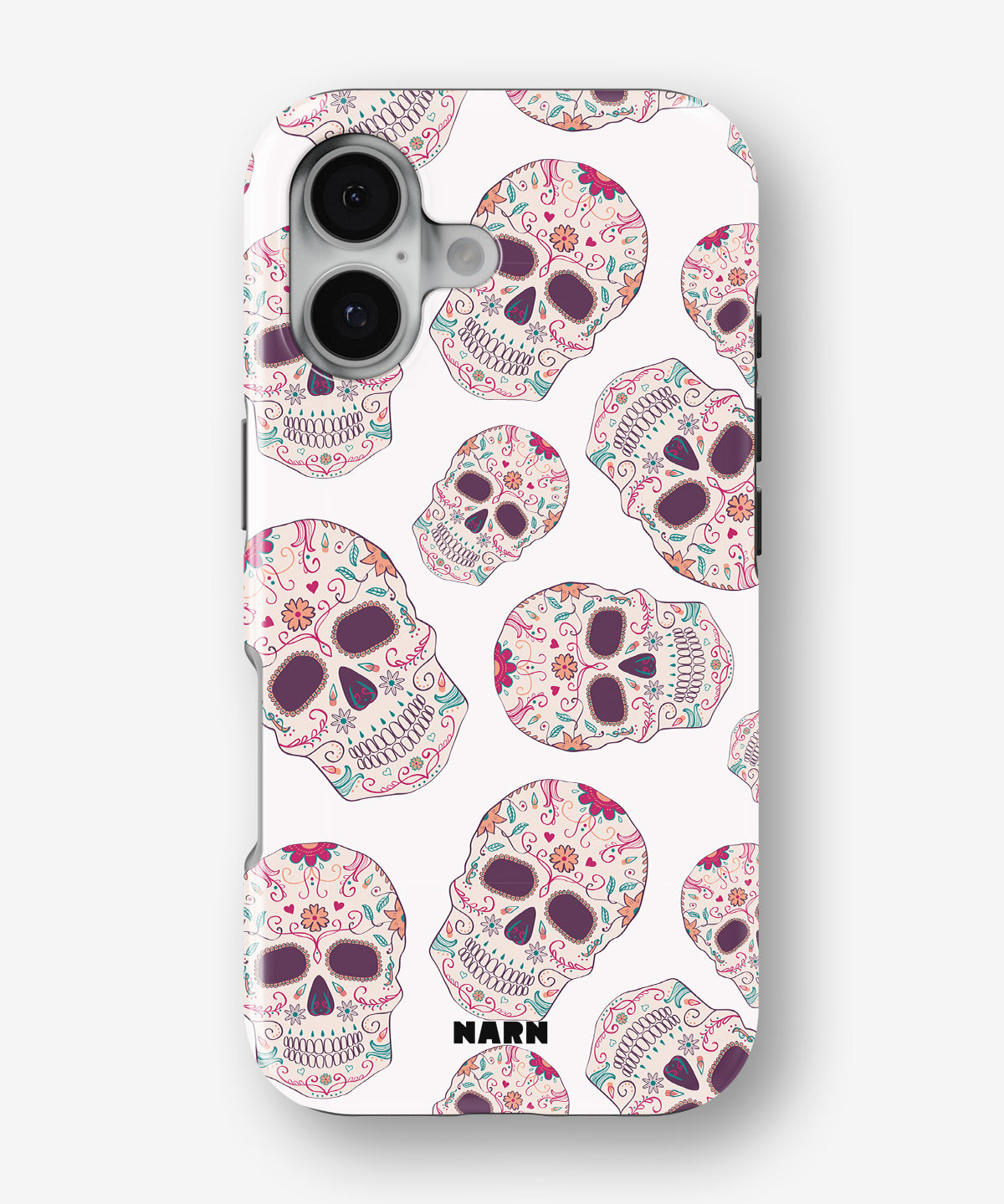 iPhone 16 Plus Tough Case – Calavera Skulls - View 1