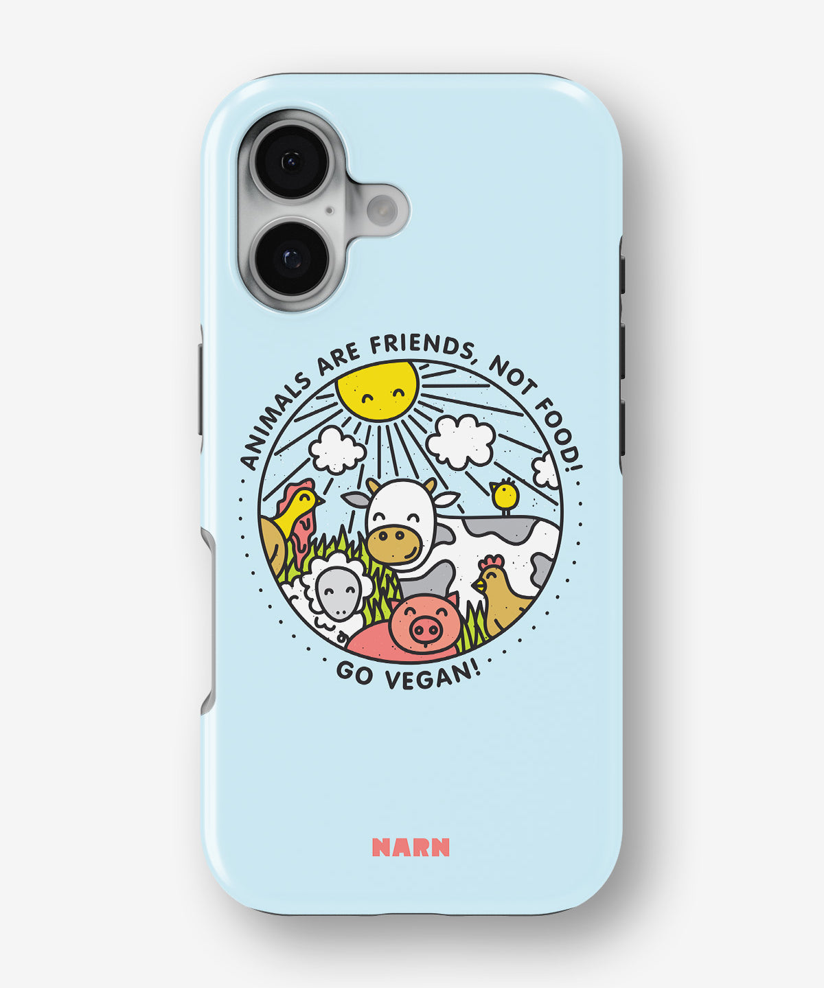 iPhone 16 Plus Tough Case – Friends, Not Food - View 1