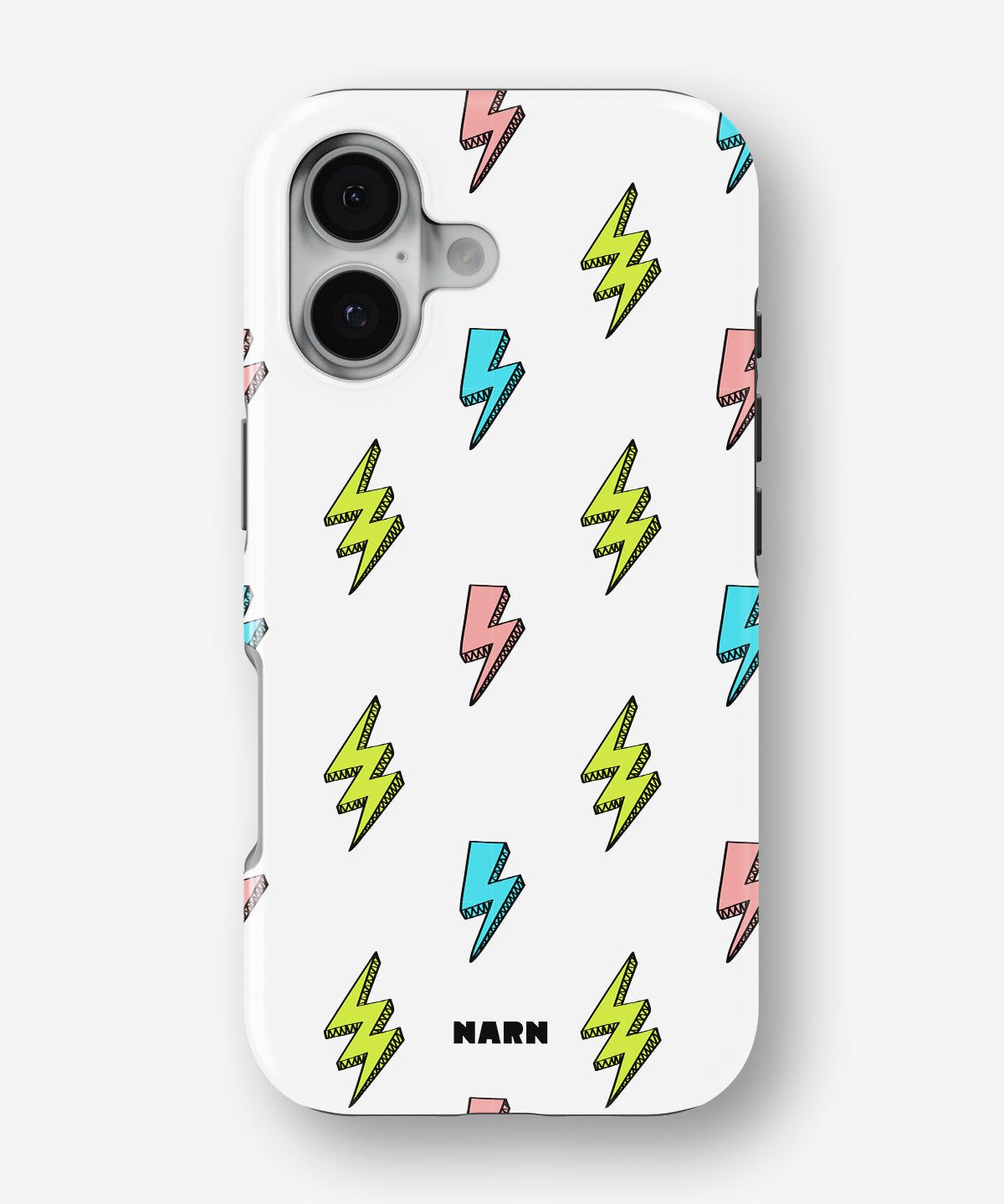 iPhone 16 Plus Tough Case – Lightning Bolts - View 1