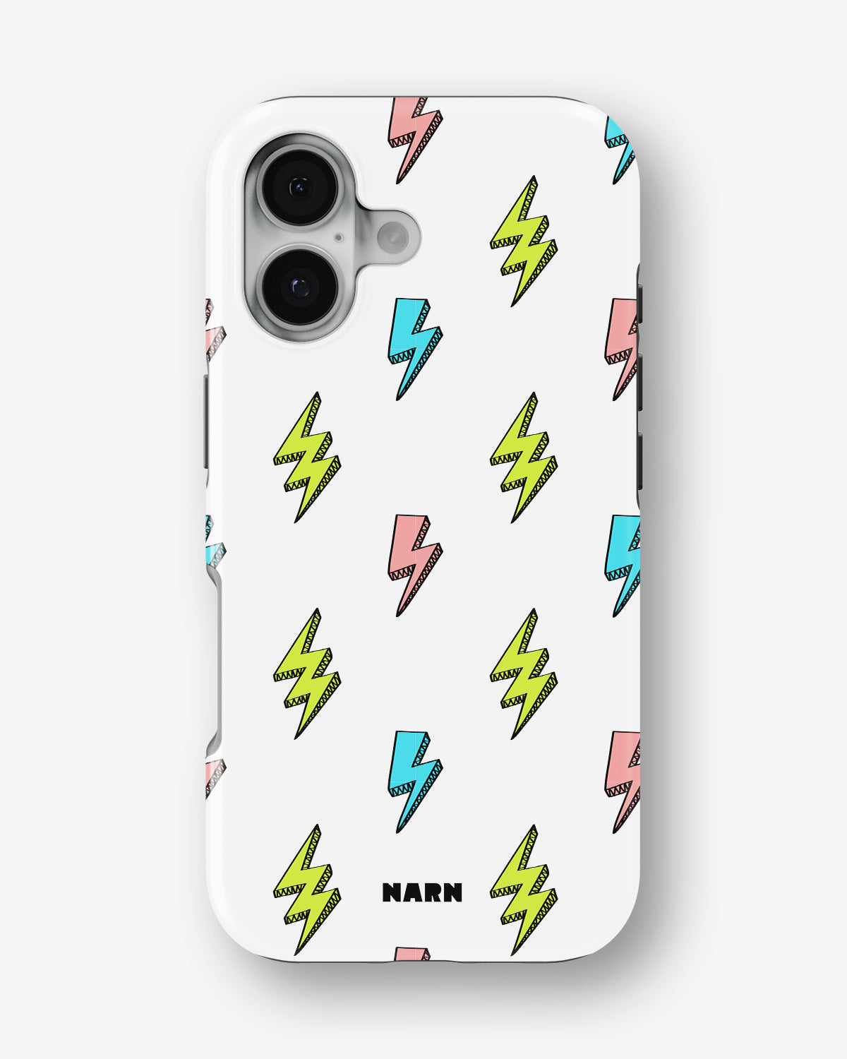 iPhone 16 Plus Tough Case – Lightning Bolts - View 1