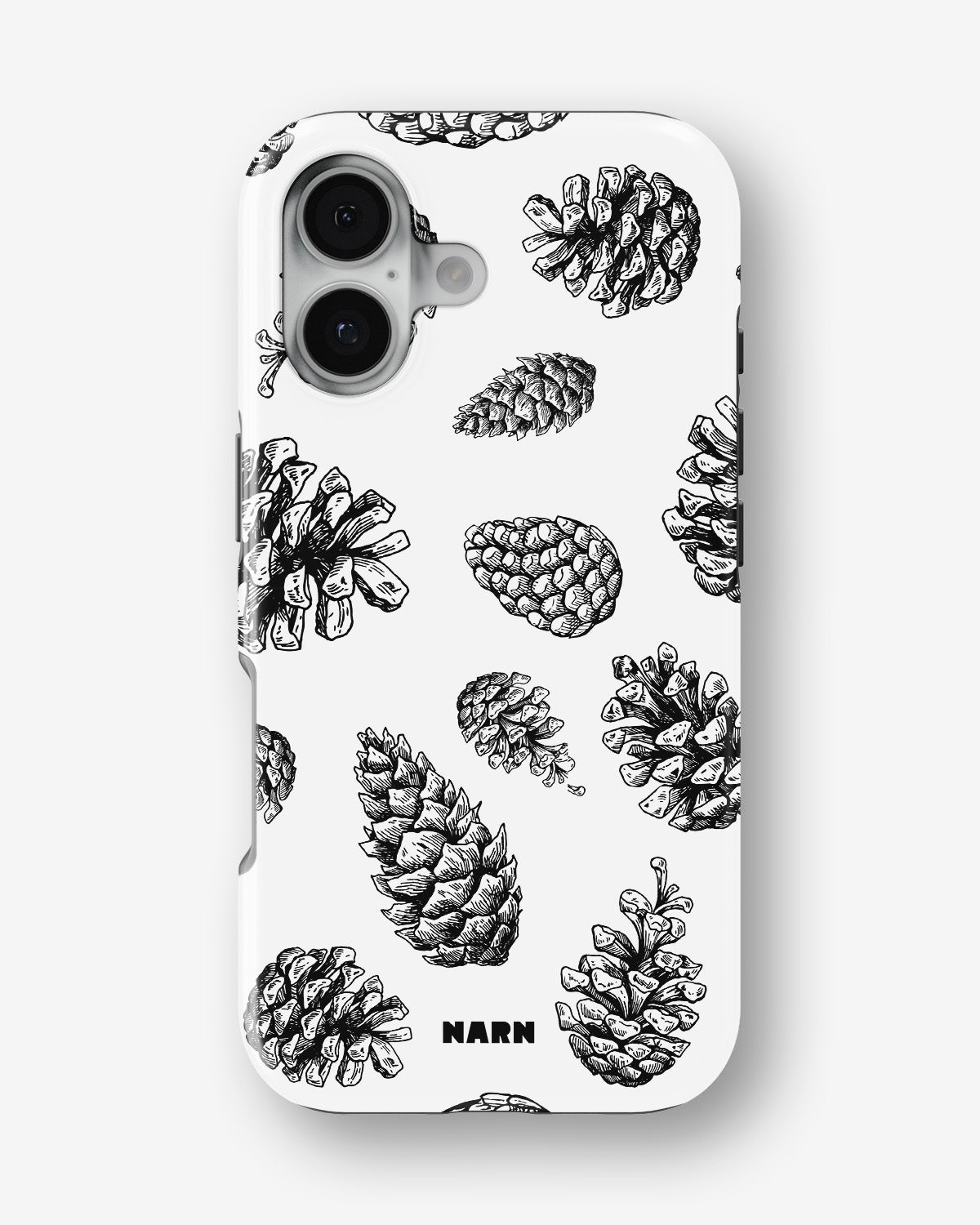 iPhone 16 Plus Tough Case – Pine Cones - View 1