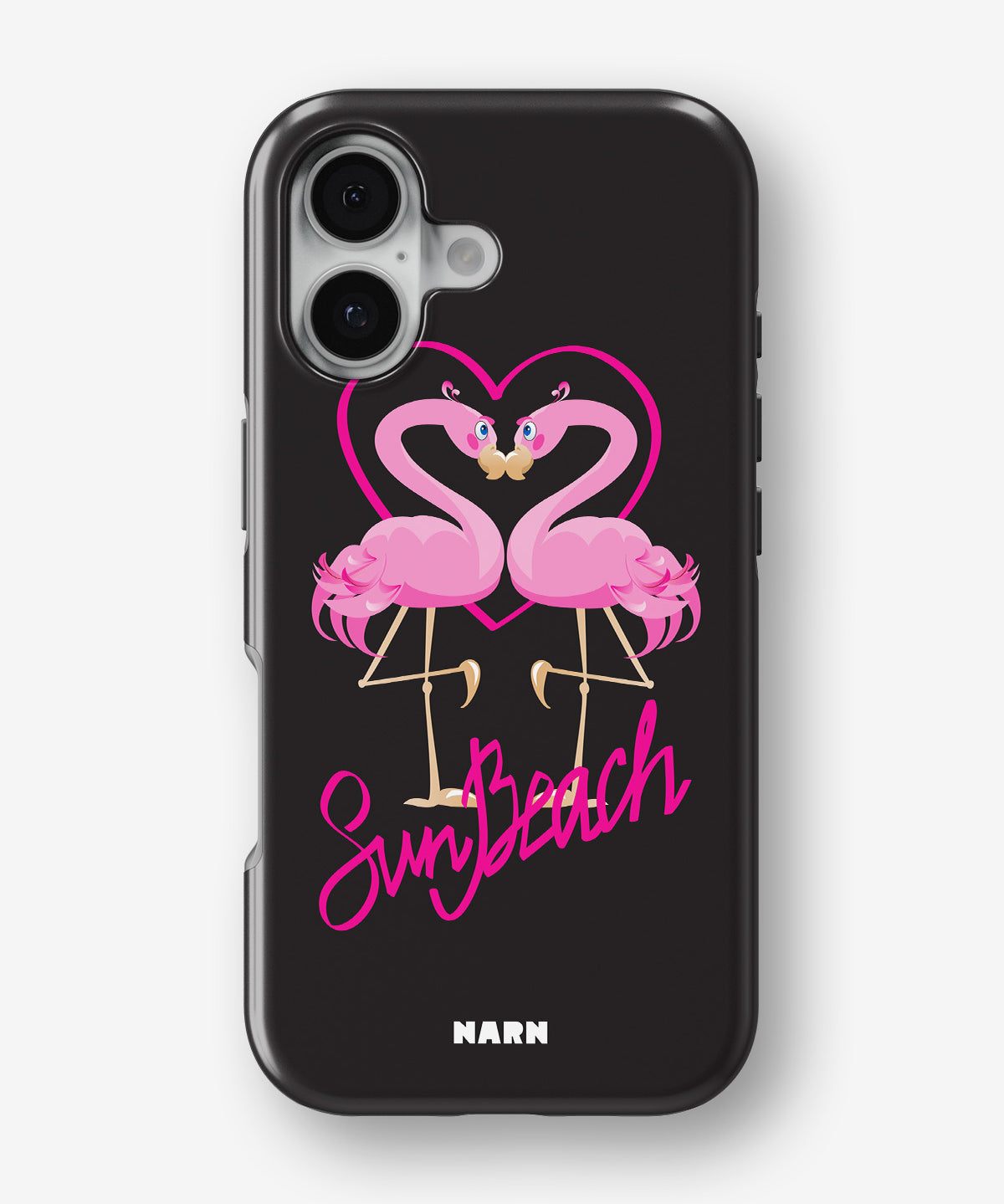 iPhone 16 Plus Tough Case – Beach Flamingo - View 1