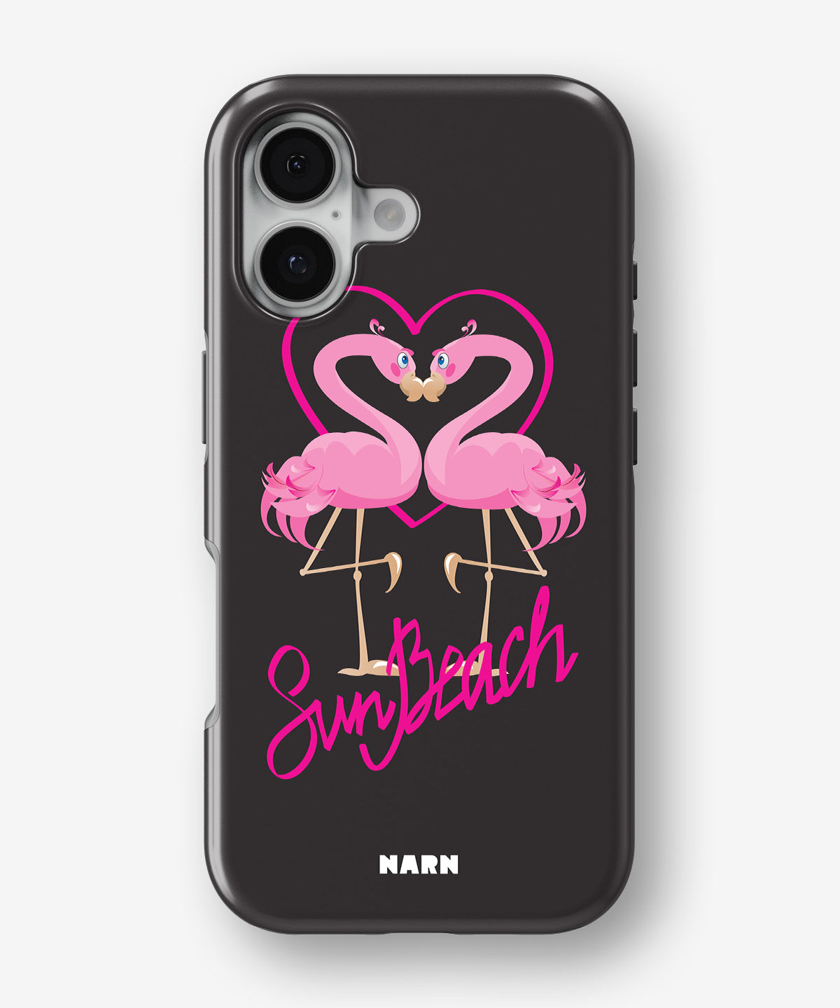 iPhone 16 Plus Tough Case – Beach Flamingo - View 1
