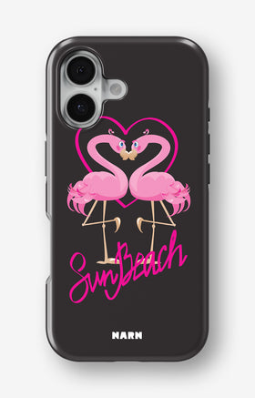 iPhone 16 Plus Tough Case – Beach Flamingo - View 1