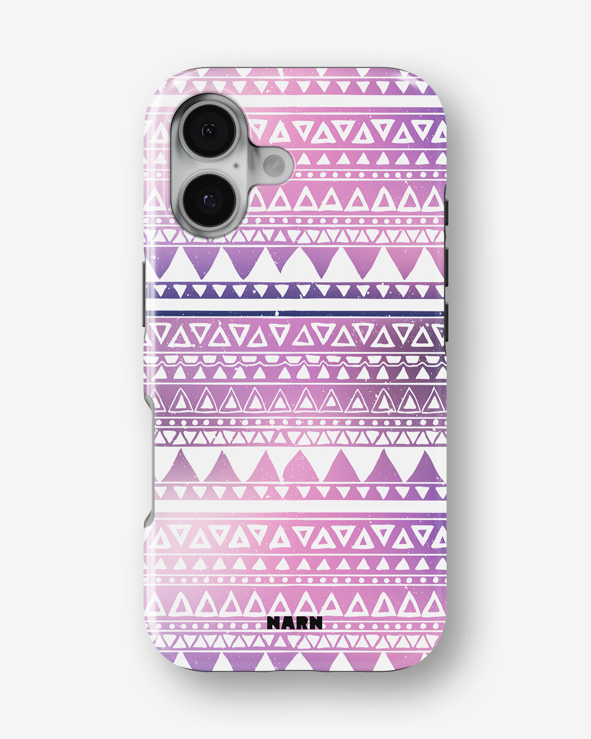 iPhone 16 Plus Tough Case – Purple Aztec - View 1