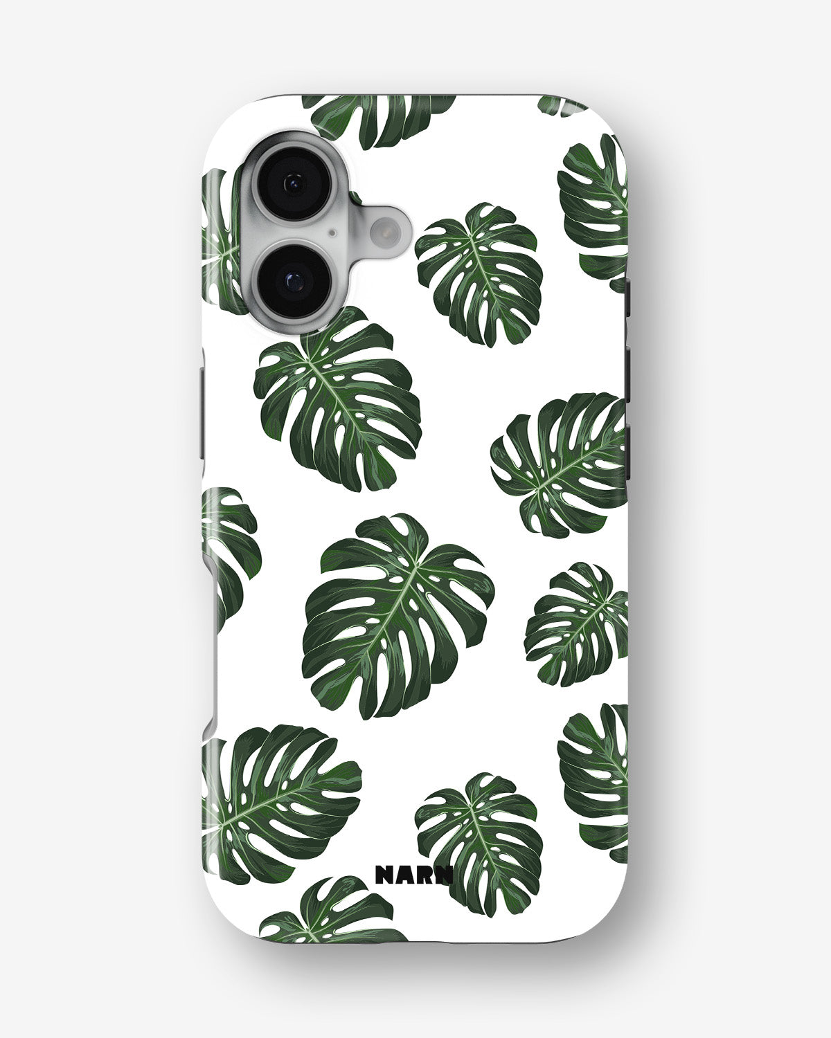 iPhone 16 Plus Tough Case – Monstera Pattern - View 1