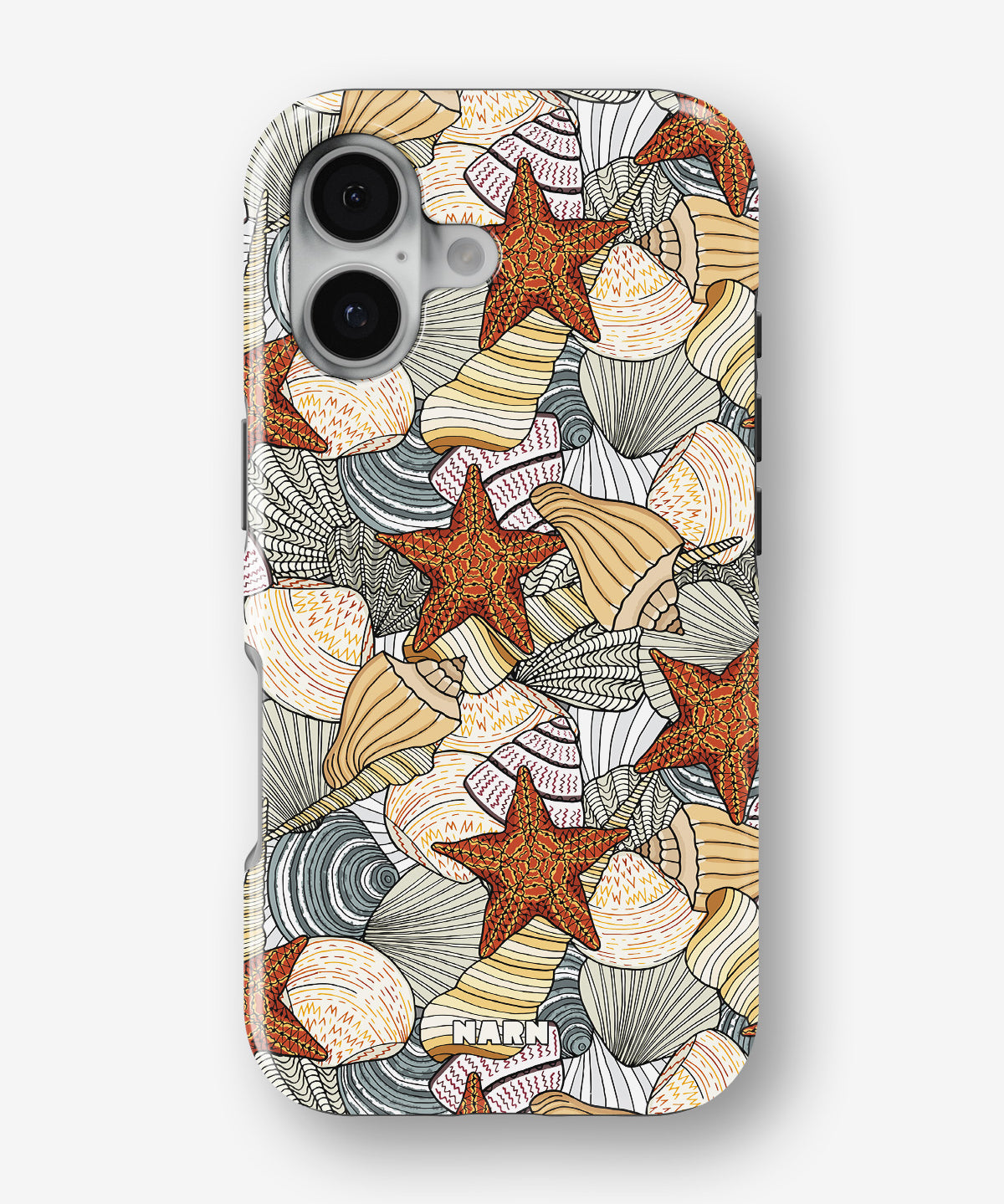 iPhone 16 Plus Tough Case – Sea Shells - View 1