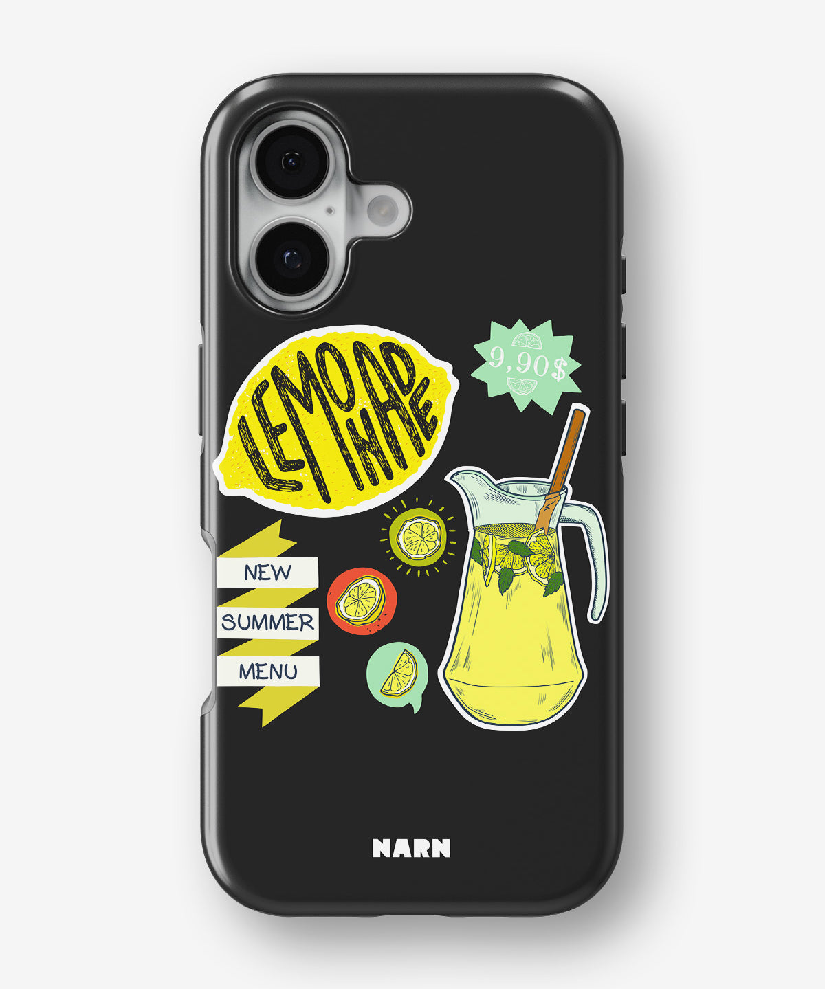 iPhone 16 Plus Tough Case – Lemon Summer - View 1