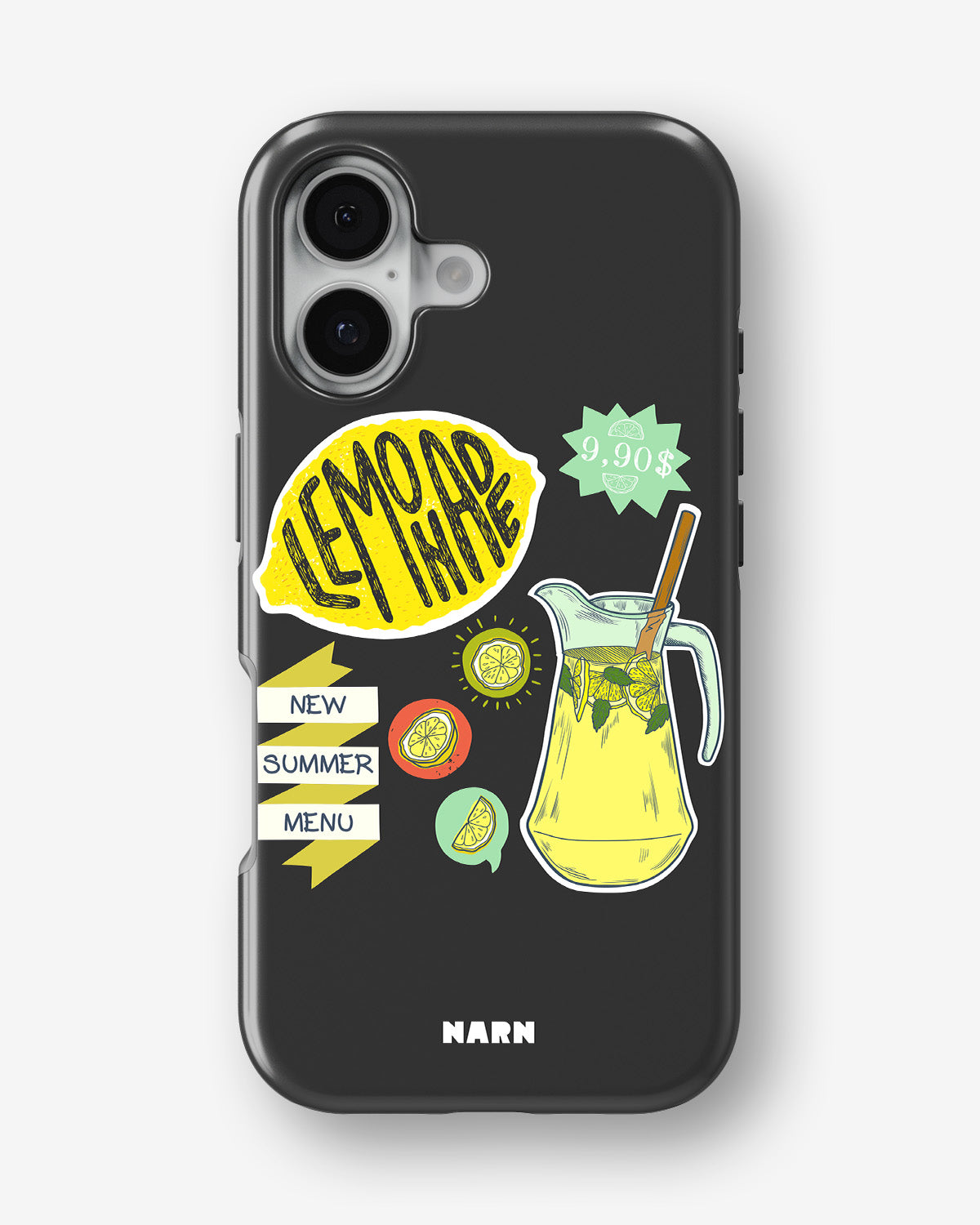 iPhone 16 Plus Tough Case – Lemon Summer - View 1