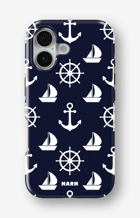 iPhone 16 Plus Tough Case – Deep Blue Voyage - View 1