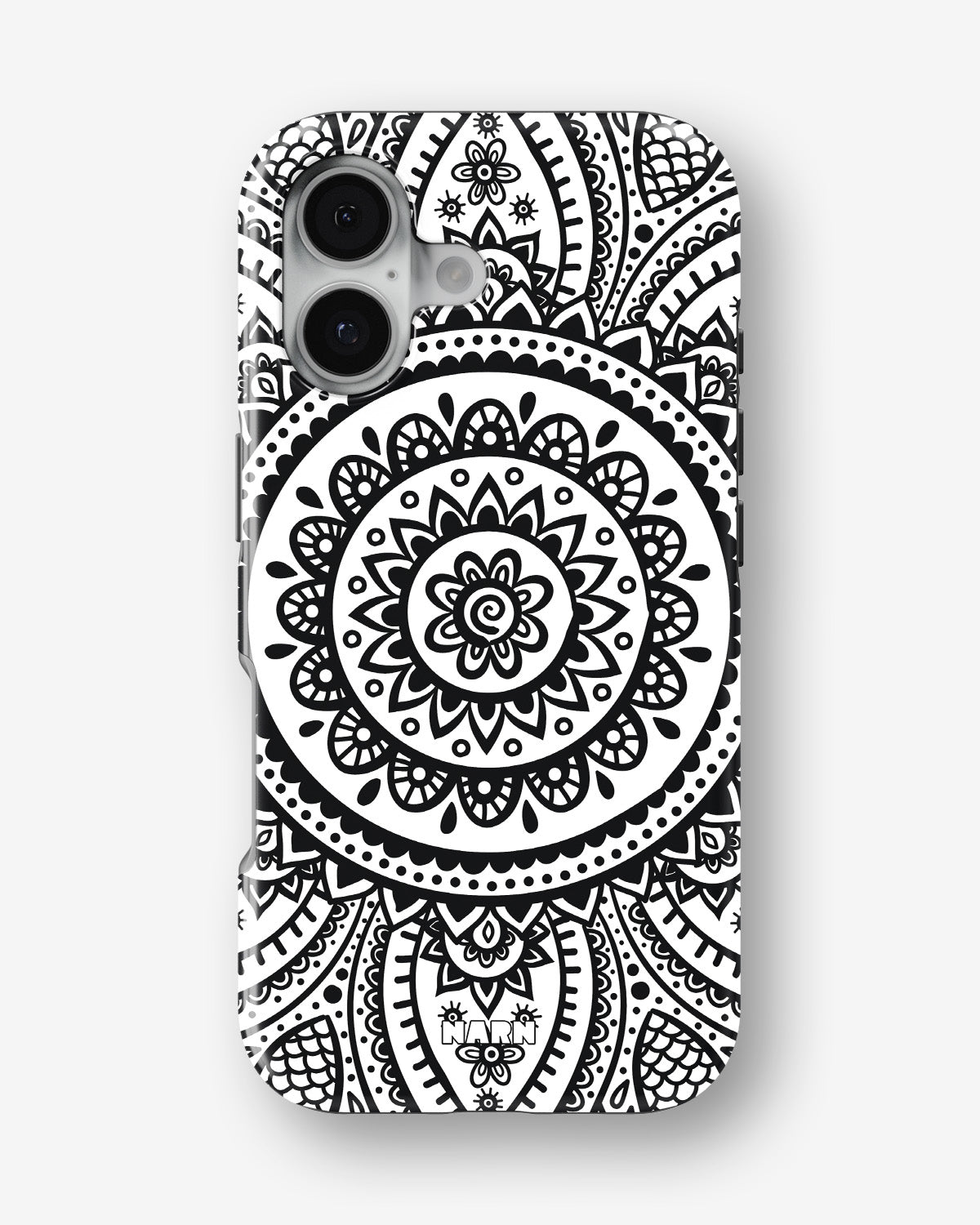 iPhone 16 Plus Tough Case – Henna Mandala - View 1