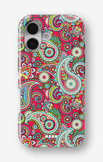 iPhone 16 Plus Tough Case – Paisley Paradise - View 1