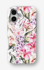 iPhone 16 Plus Tough Case – Watercolor Flowers - View 1