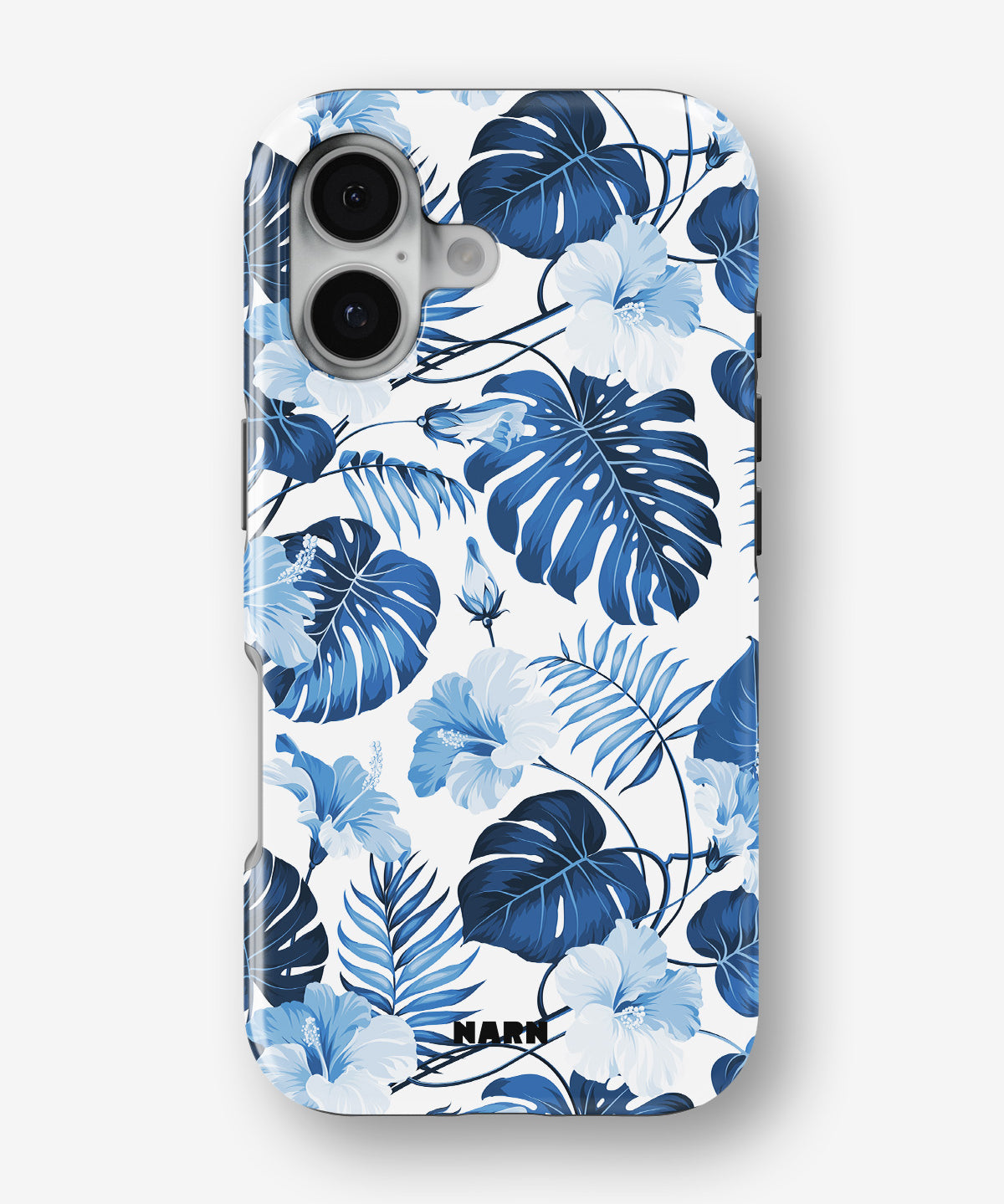 iPhone 16 Plus Tough Case – Blue Tropics - View 1