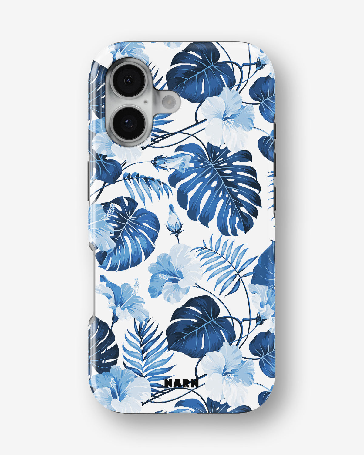 iPhone 16 Plus Tough Case – Blue Tropics - View 1