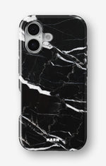 iPhone 16 Plus Tough Case – Black Marble - View 1