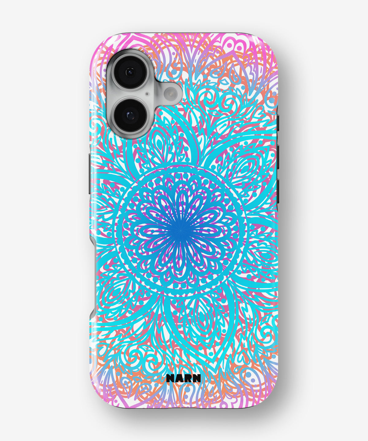 iPhone 16 Plus Tough Case – Pastel Mandala - View 1
