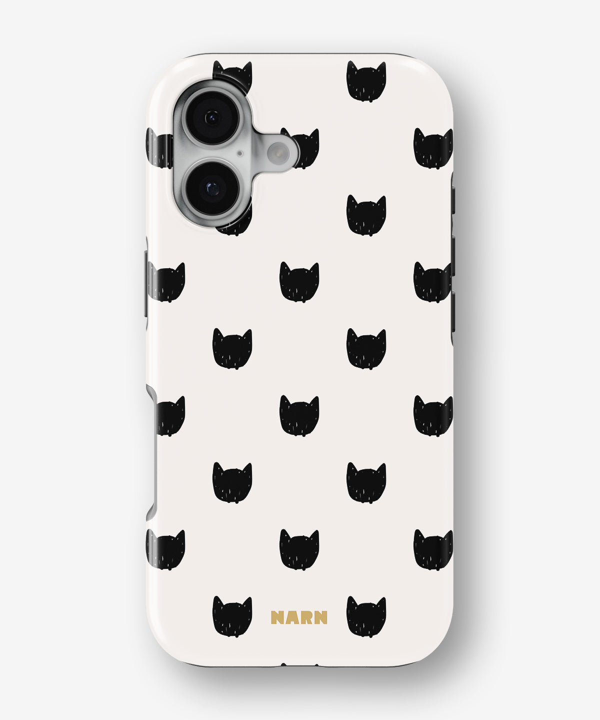 iPhone 16 Plus Tough Case – Kitty Dots - View 1