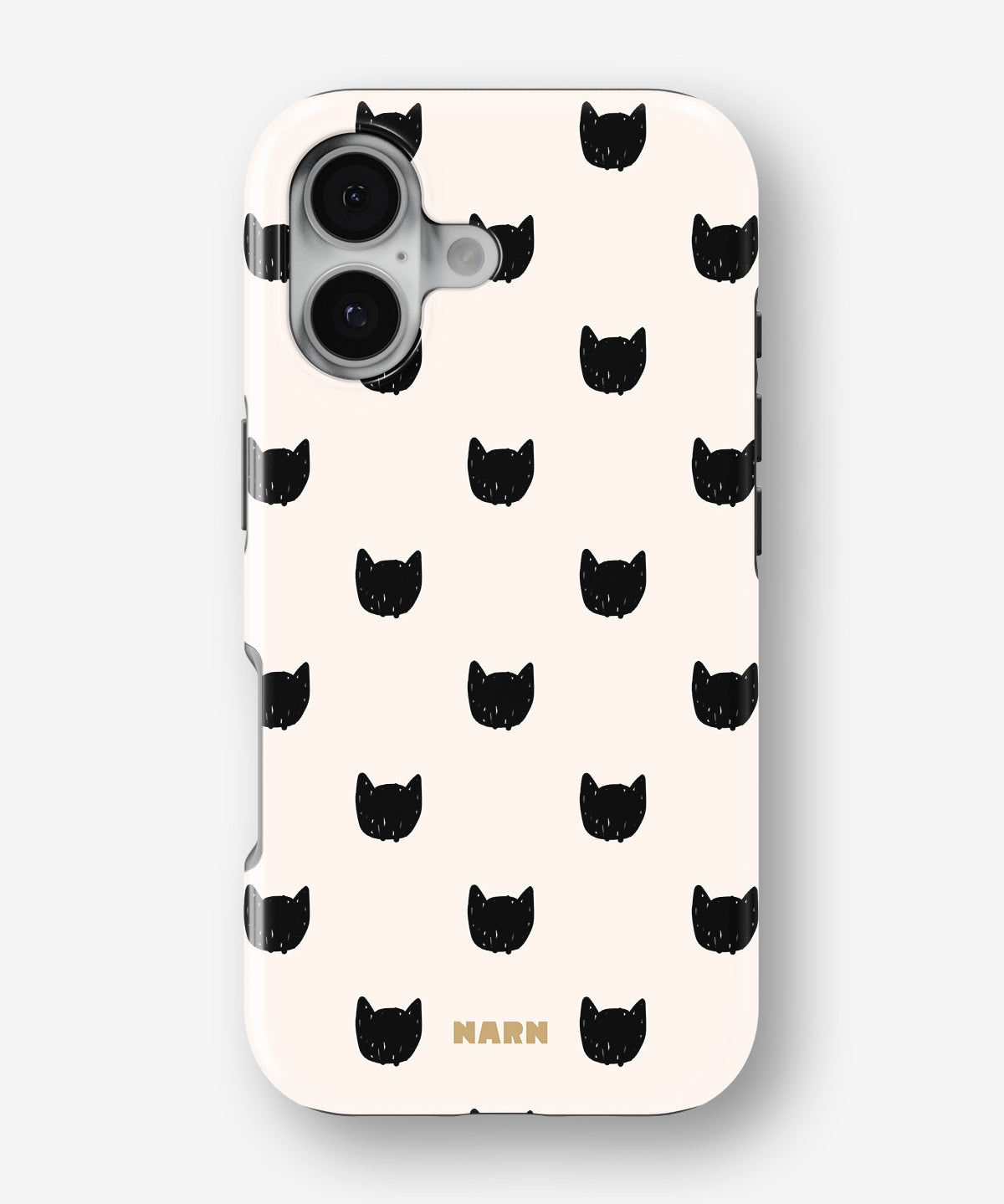 iPhone 16 Plus Tough Case – Kitty Dots - View 1