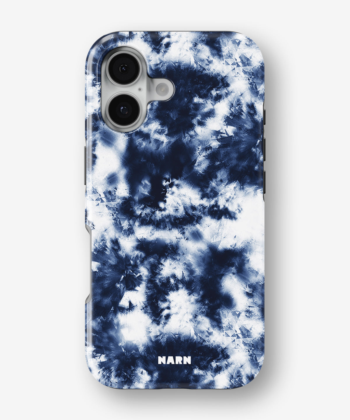 iPhone 16 Plus Tough Case – Tie Dye Blue - View 1