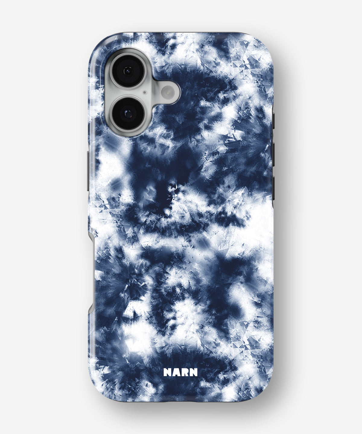 iPhone 16 Plus Tough Case – Tie Dye Blue - View 1