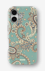 iPhone 16 Plus Tough Case – Paisley Green - View 1