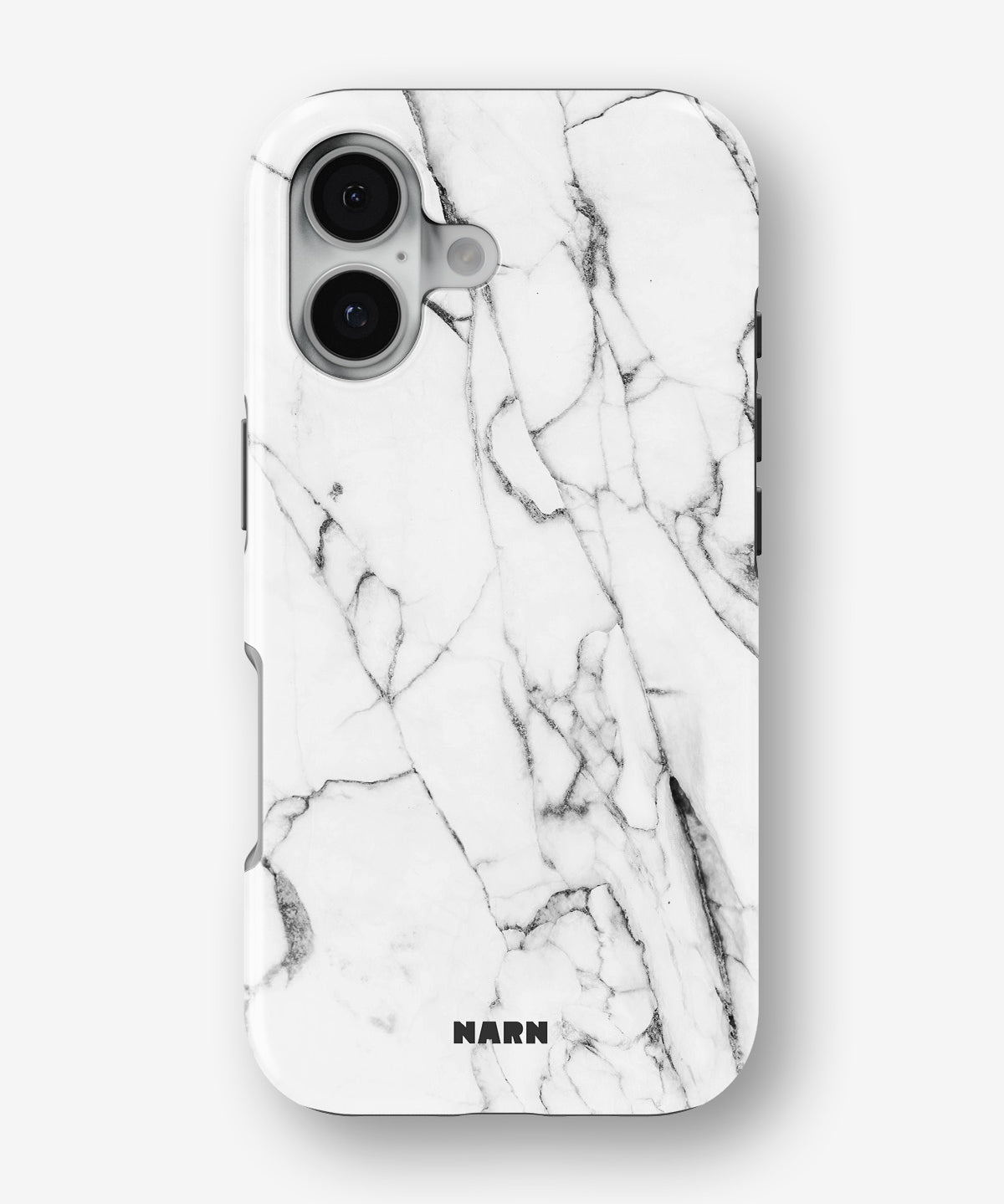 iPhone 16 Plus Tough Case – Milky Marble - View 1