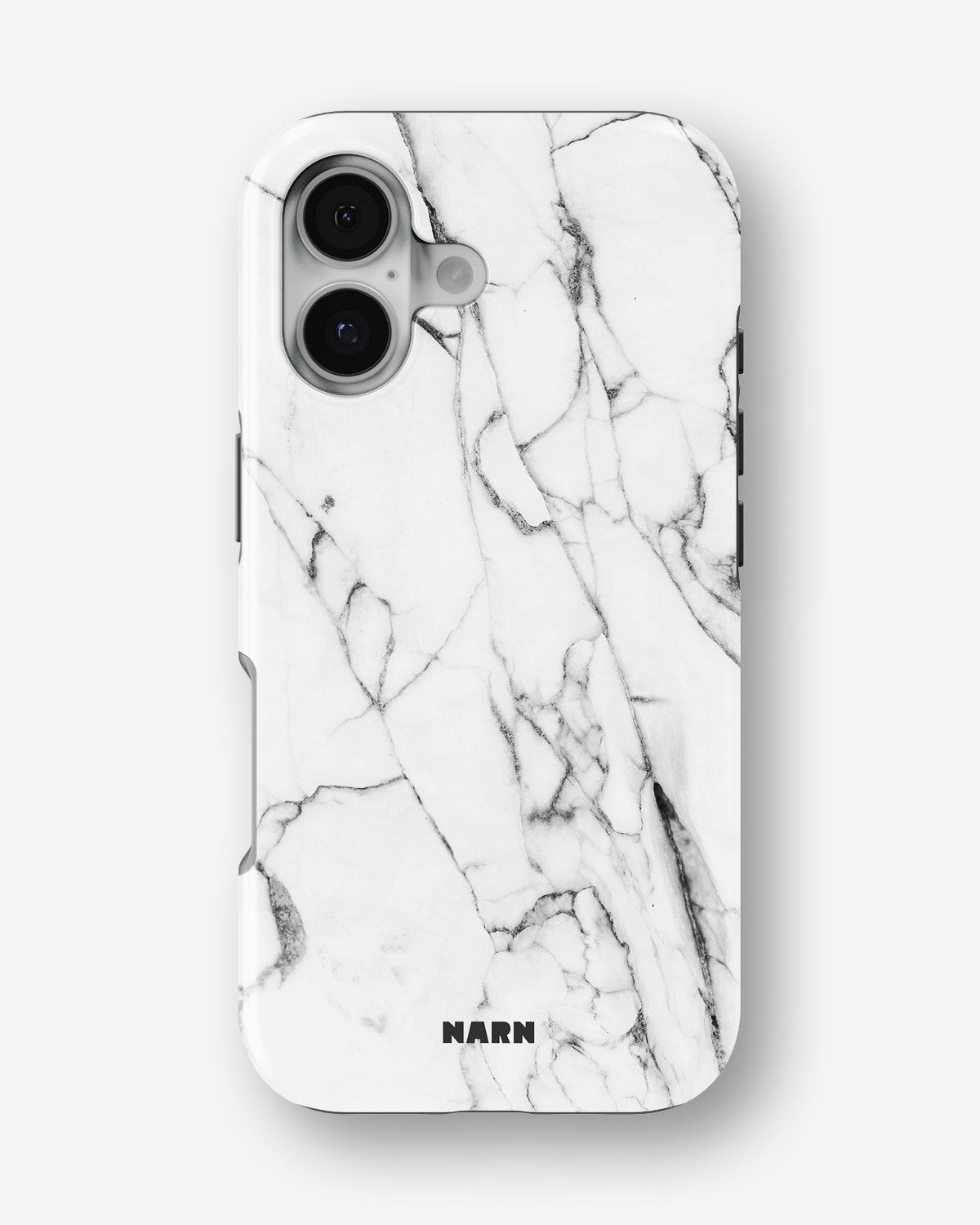 iPhone 16 Plus Tough Case – Milky Marble - View 1