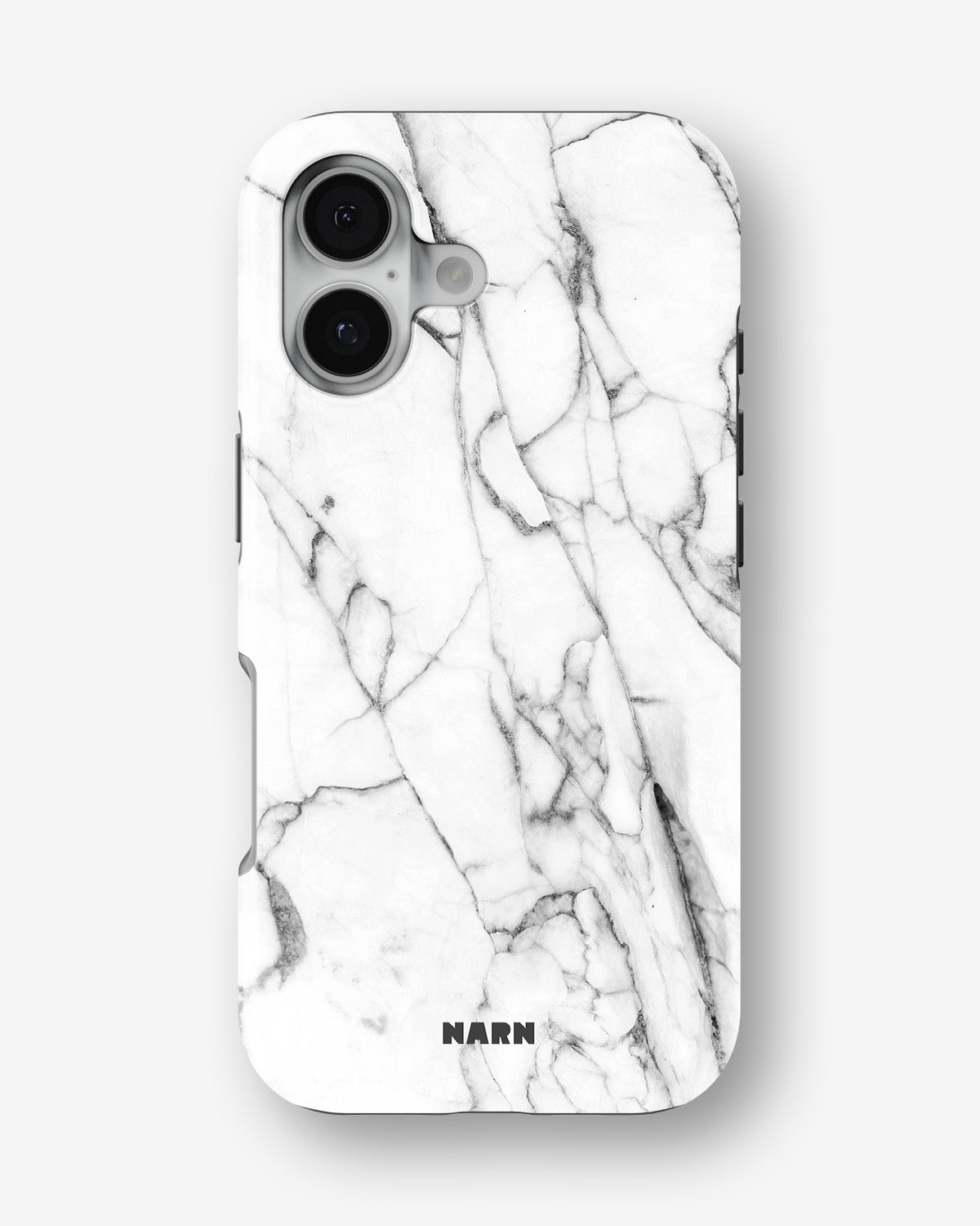 iPhone 16 Plus Tough Case – Milky Marble - View 1