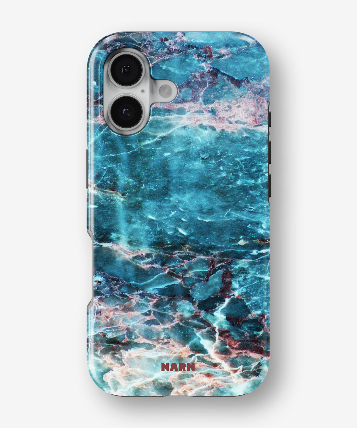 iPhone 16 Plus Tough Case – Icy Marble - View 1