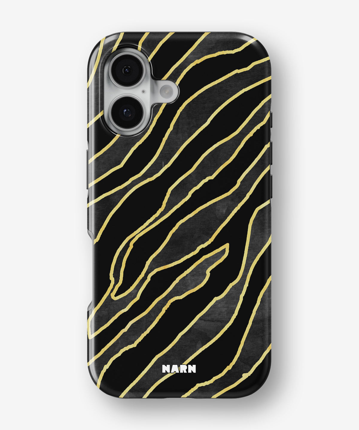 iPhone 16 Plus Tough Case – Golden Zebra - View 1