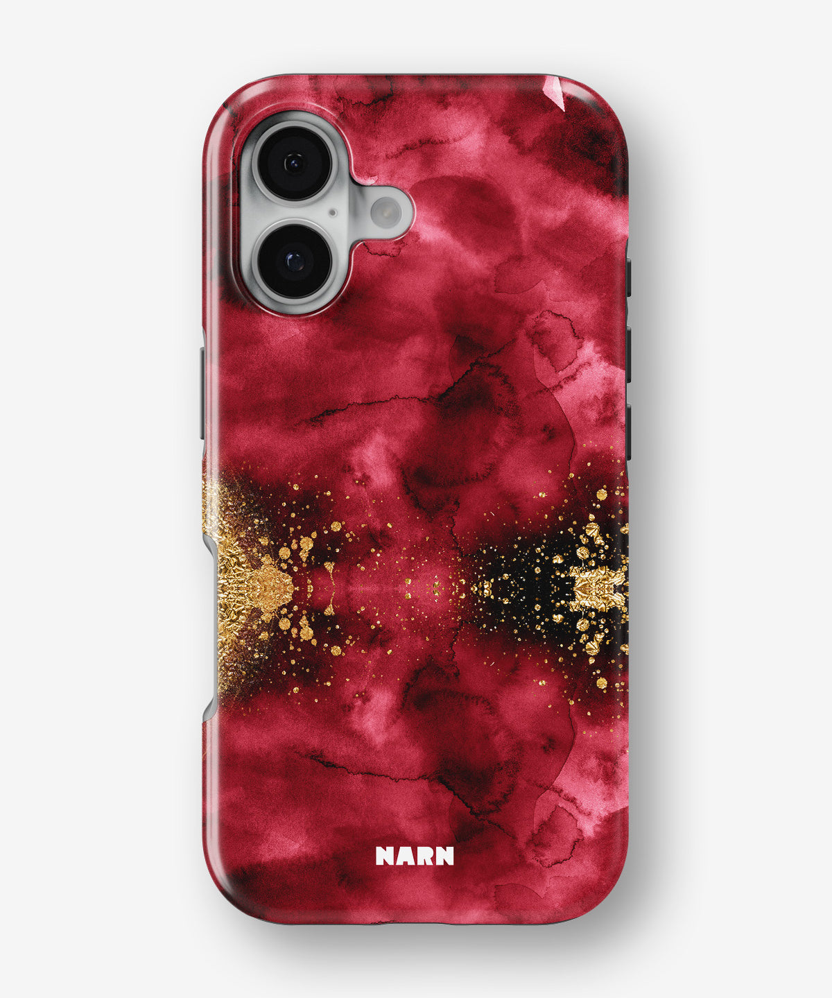 iPhone 16 Plus Tough Case – Burgendy Shimmer - View 1