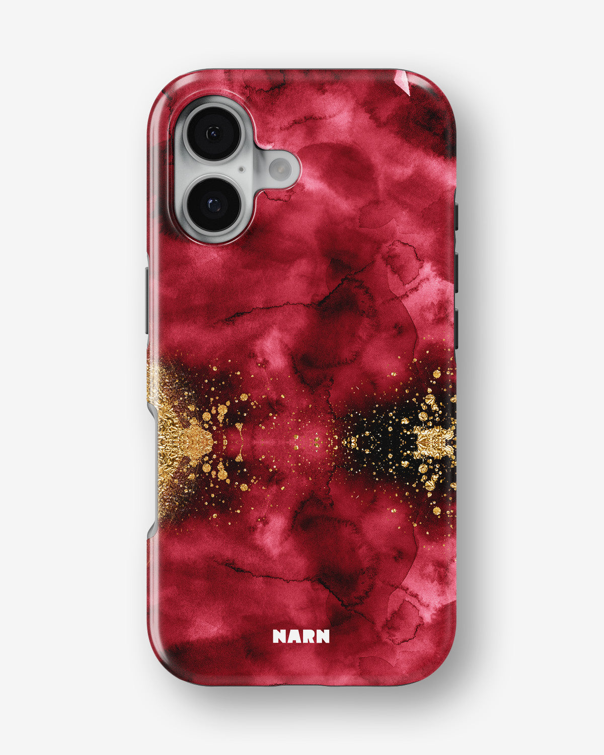 iPhone 16 Plus Tough Case – Burgendy Shimmer - View 1