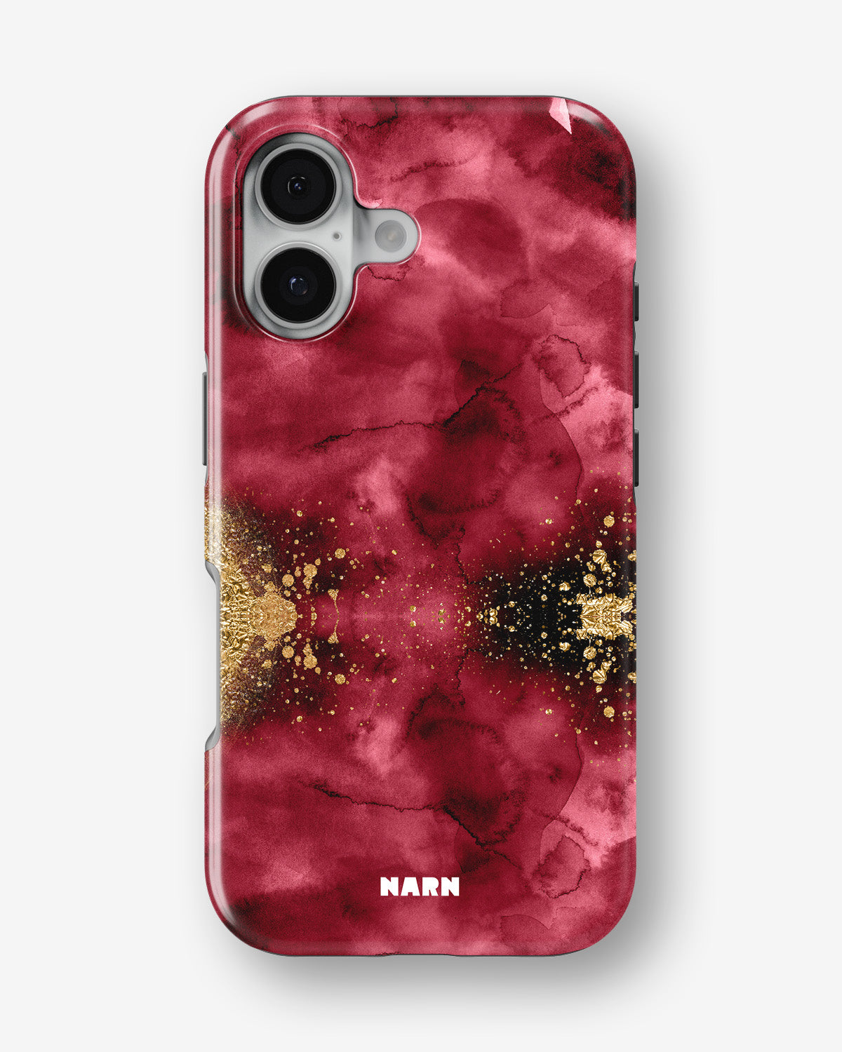 iPhone 16 Plus Tough Case – Burgendy Shimmer - View 1