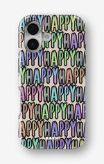 iPhone 16 Plus Tough Case – Happy - View 1
