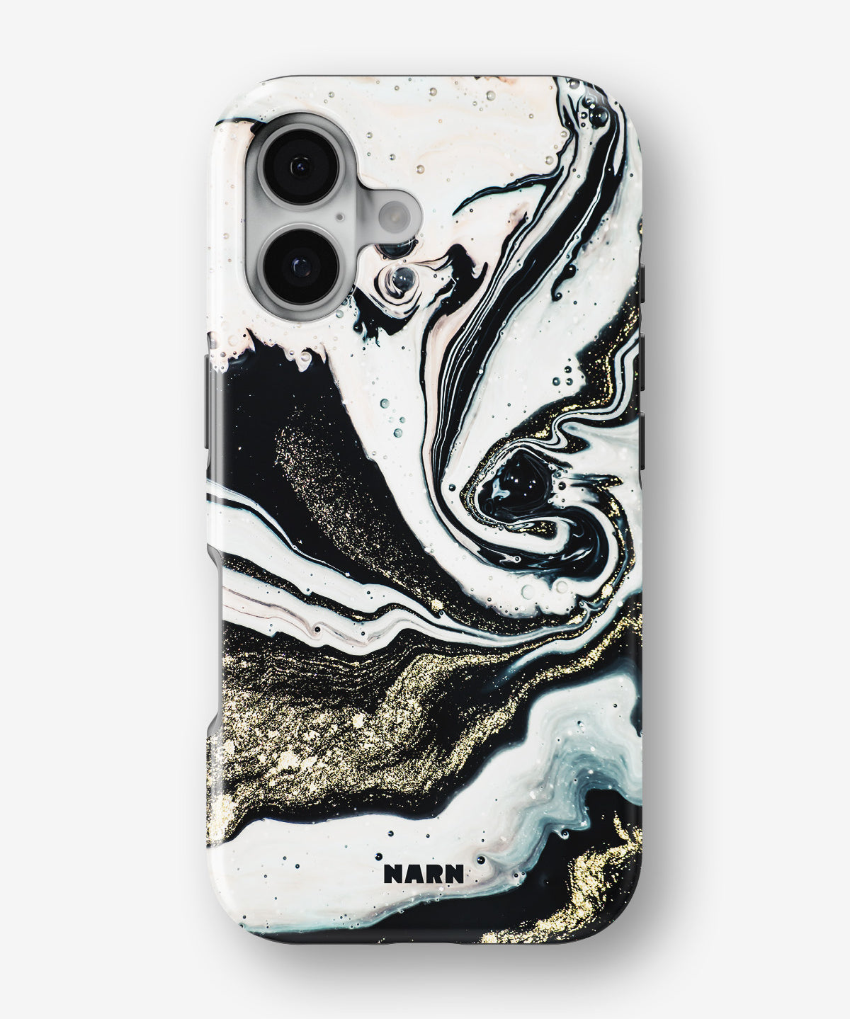 iPhone 16 Plus Tough Case – Golden Swirl - View 1