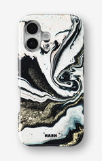 iPhone 16 Plus Tough Case – Golden Swirl - View 1