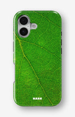 iPhone 16 Plus Tough Case – Green Leafy - View 1
