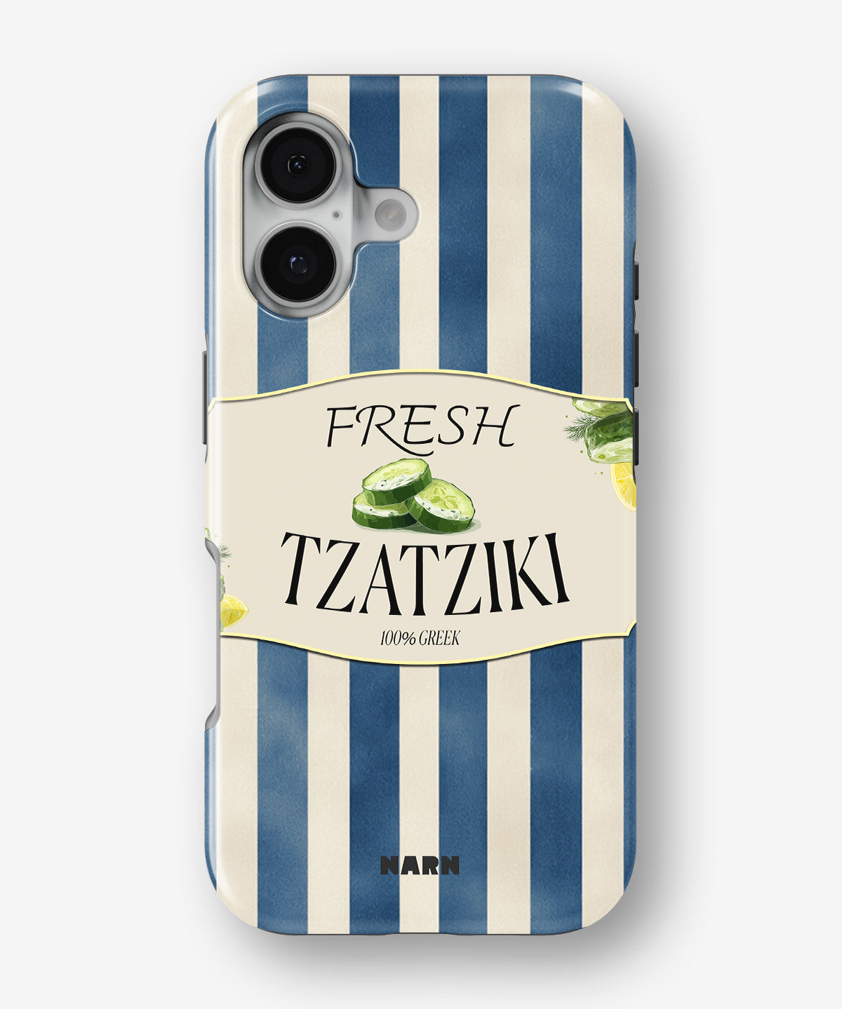 iPhone 16 Plus Tough Case – Greek Blues - View 1