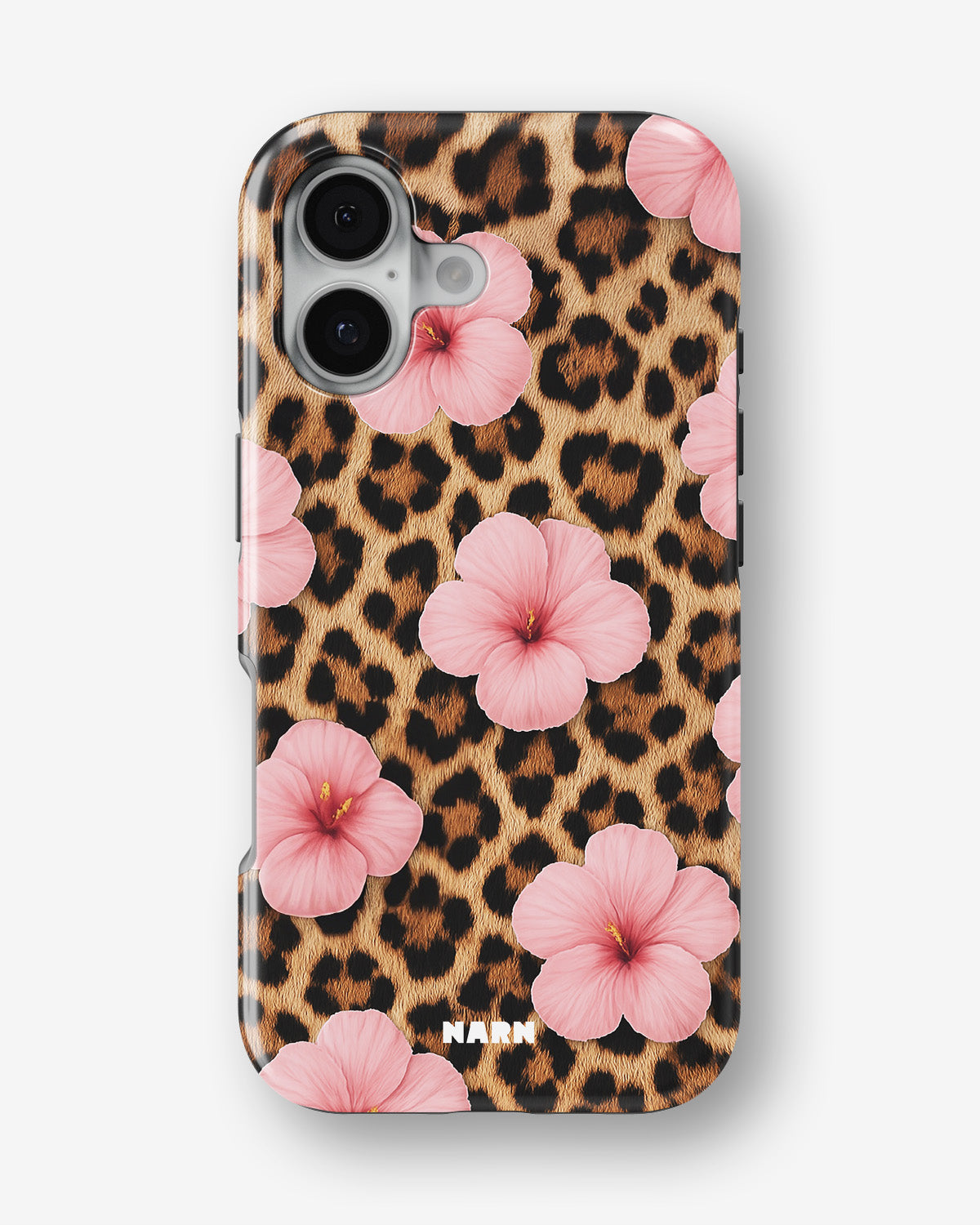iPhone 16 Plus Tough Case – Leopard Flower - View 1