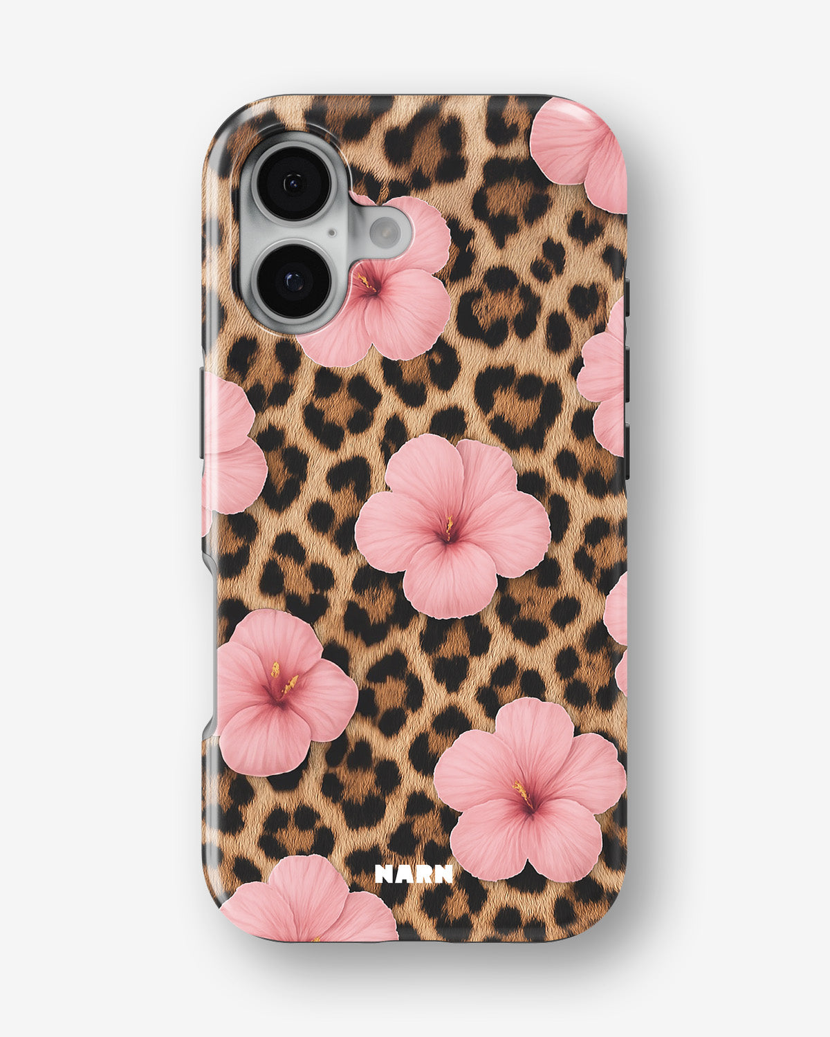 iPhone 16 Plus Tough Case – Leopard Flower - View 1