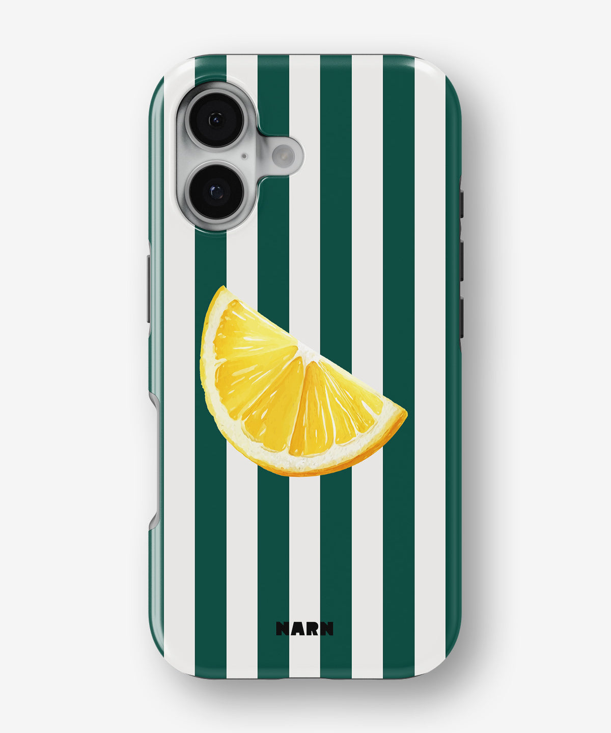 iPhone 16 Plus Tough Case – Lemon Stripes - View 1