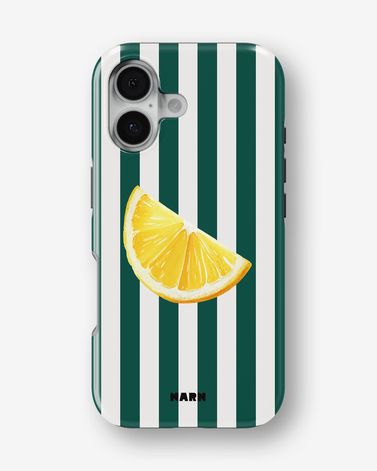 iPhone 16 Plus Tough Case – Lemon Stripes - View 1