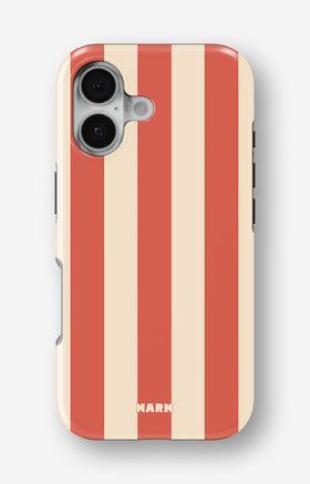 iPhone 16 Plus Tough Case – Sunset Stripes - View 1