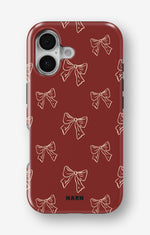 iPhone 16 Plus Tough Case – Cherry Bows - View 1