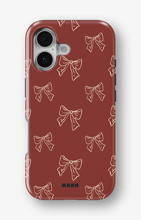 iPhone 16 Plus Tough Case – Cherry Bows - View 1